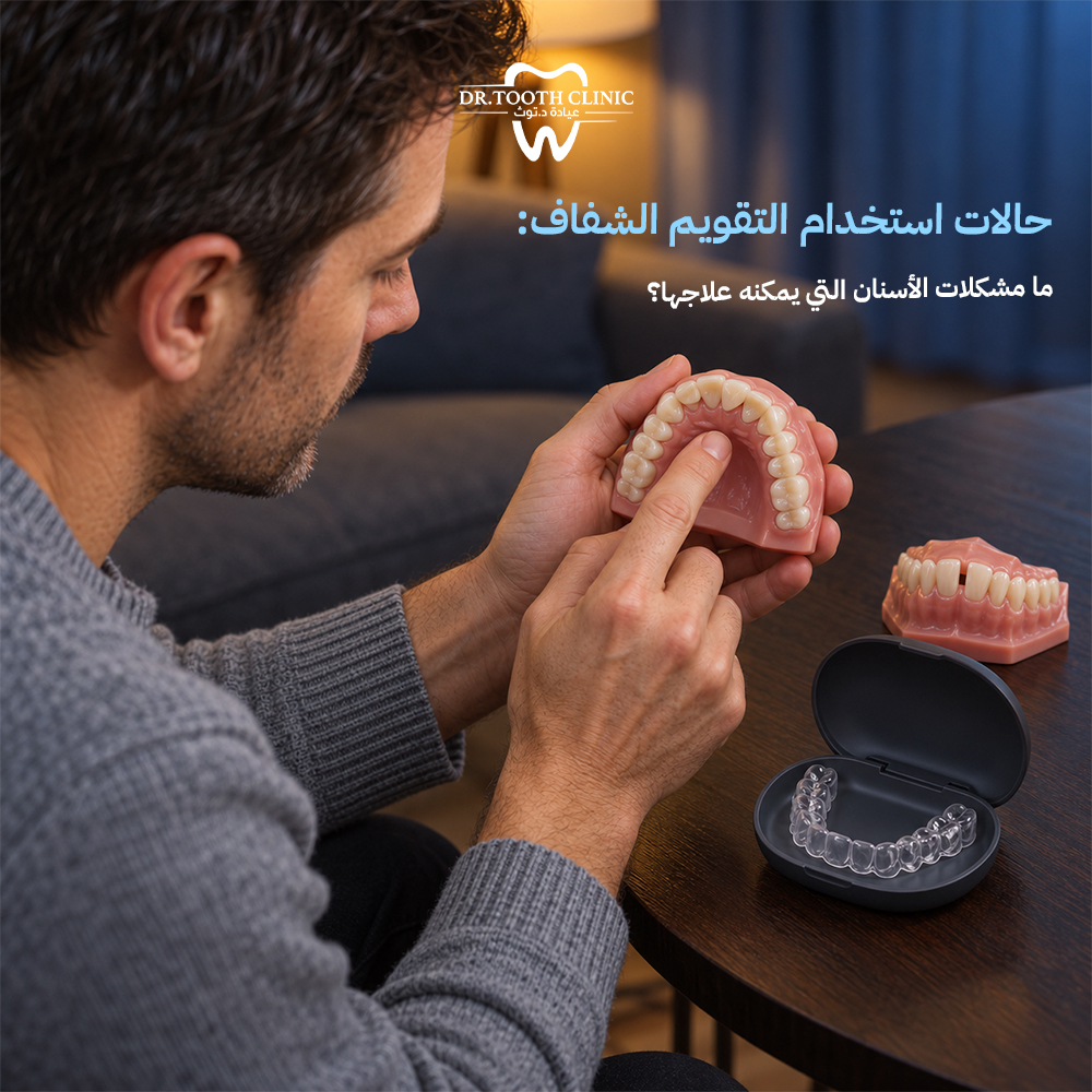حالات استخدام التقويم الشفاف: ما مشكلات الأسنان التي يمكنه علاجها؟